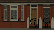 A pixel art illustration based on a terraced house in Salford.
